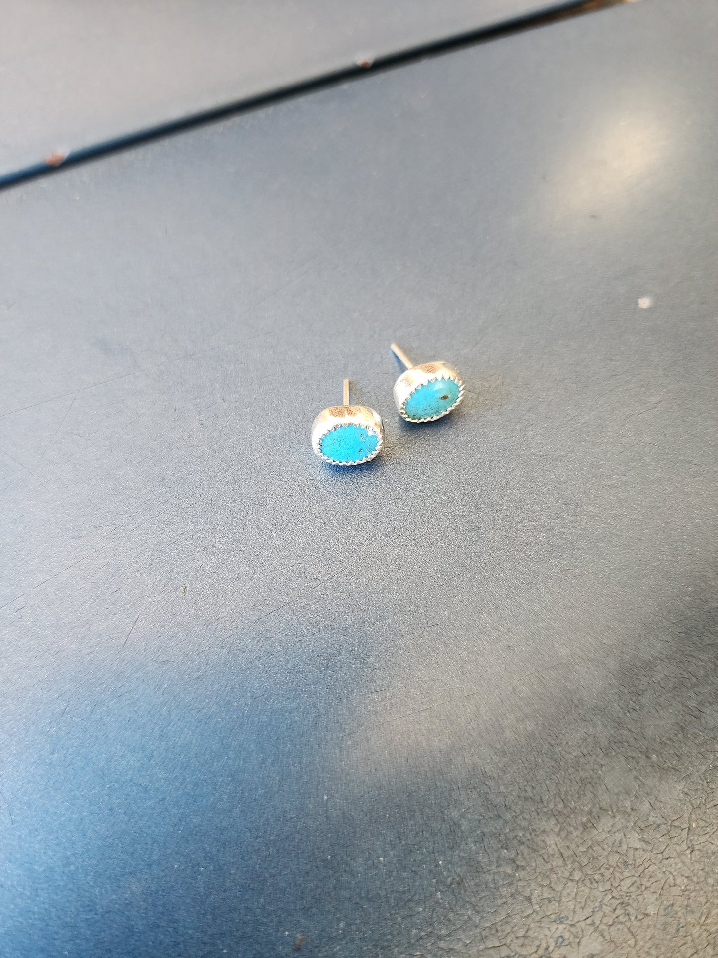 Kingman Turquoise Stud Earrings