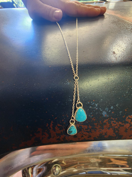 Kingman Lariat Style Necklace